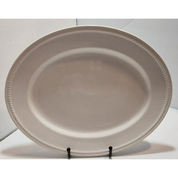 Vtg Royal Stafford Fine Earthenware "Portsmouth" Ivory Platter - Picture 1 of 7